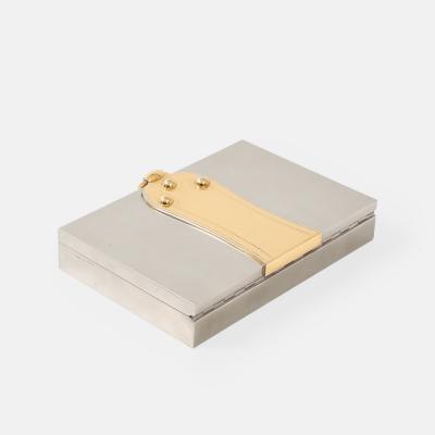  Herm s Rare Silver and Gold Plated Box by Herm s and Ravinet dEnfert Cie