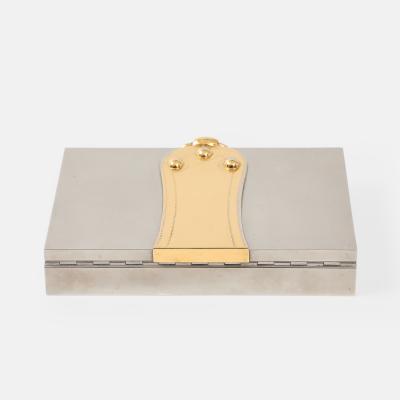  Herm s Rare Silver and Gold Plated Box by Herm s and Ravinet dEnfert Cie