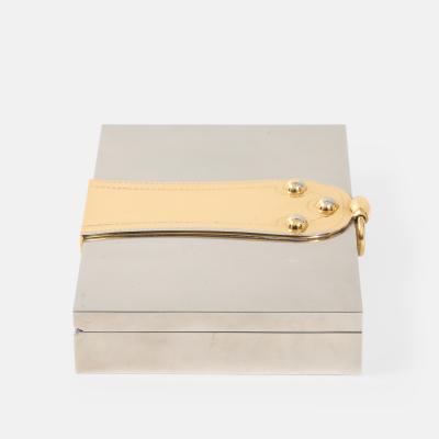  Herm s Rare Silver and Gold Plated Box by Herm s and Ravinet dEnfert Cie