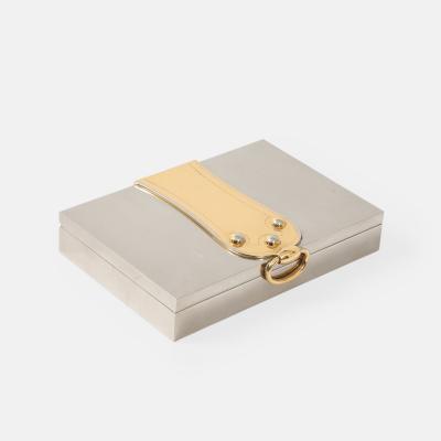  Herm s Rare Silver and Gold Plated Box by Herm s and Ravinet dEnfert Cie