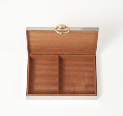  Herm s Rare Silver and Gold Plated Box by Herm s and Ravinet dEnfert Cie