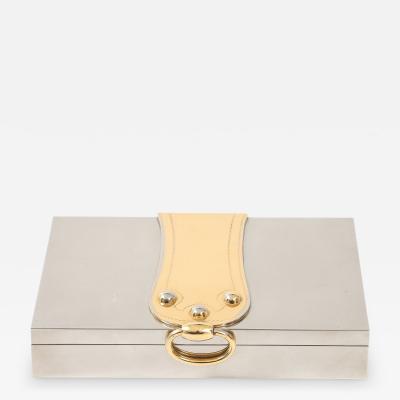  Herm s Rare Silver and Gold Plated Box by Herm s and Ravinet dEnfert Cie
