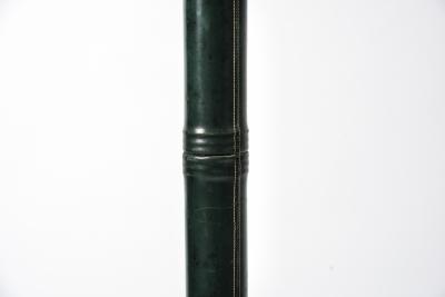  Herm s Rare Stitched Leather Floor Lamp in the Style of Hermes Paris