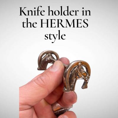  Herm s Set of twelve knife holder in the manner of Herm s