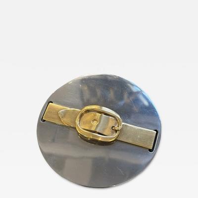  Herm s Silver plated belt tape roller by Hermes