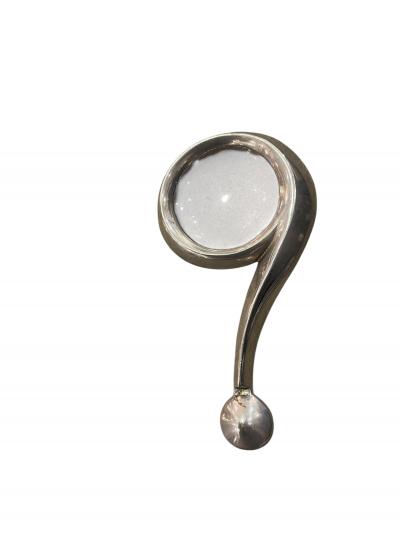  Herm s Silver plated magnificent glass in the style of Herm s