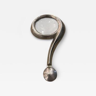  Herm s Silver plated magnificent glass in the style of Herm s