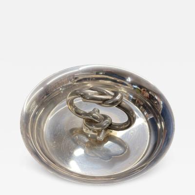  Herm s Small silver plated vide poche or ring holder by Herm s