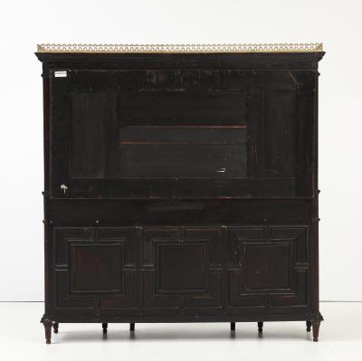  Herts Brothers Important Herts Brothers inlaid rosewood vitrine cabinet