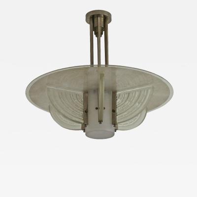  Hettier et Vincent Fine French Art Deco Chandelier by Hettier et Vincent