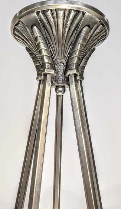  Hettier et Vincent French Art Deco Chandelier Signed by Hettier Vincent