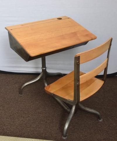  Heywood Wakefield 1950s Industrial Childs School Desk