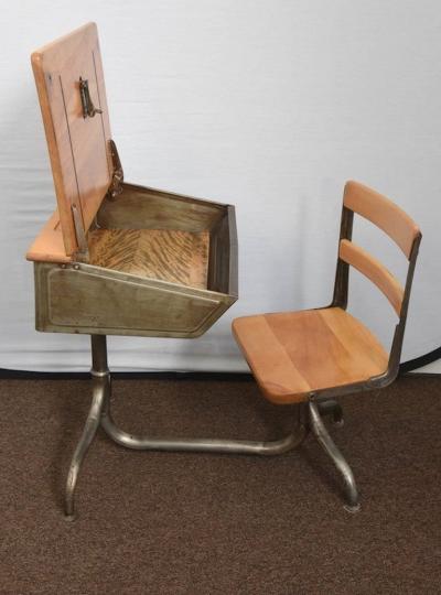  Heywood Wakefield 1950s Industrial Childs School Desk