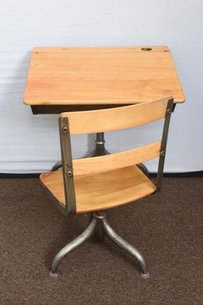  Heywood Wakefield 1950s Industrial Childs School Desk