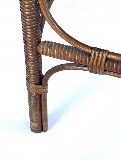  Heywood Wakefield An Early Heywood Wakefield Wicker and Wood Drinks Bar Cart circa 1910