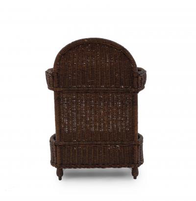  Heywood Wakefield Heywood Wakefield American Victorian Wicker Umbrella Stand