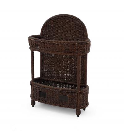  Heywood Wakefield Heywood Wakefield American Victorian Wicker Umbrella Stand