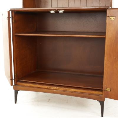  Heywood Wakefield Heywood Wakefield Contessa Mid Century 2 Door Bar Cabinet with Hutch