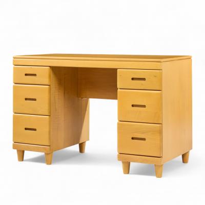  Heywood Wakefield Heywood Wakefield Mid Century Maple Bookcase Desk