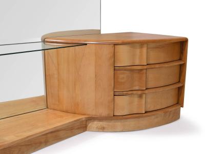  Heywood Wakefield Heywood Wakefield Sculptura Maple Vanity with Mirror