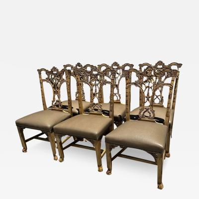  Hickory Chair Furniture Company Hickory Chair Company Chinese Chipoendale Dining Chairs Set of 6