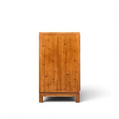  Hickory Manufacturing Co Hickory Manufacturing Mid Century Walnut and Brass Campaign Credenza