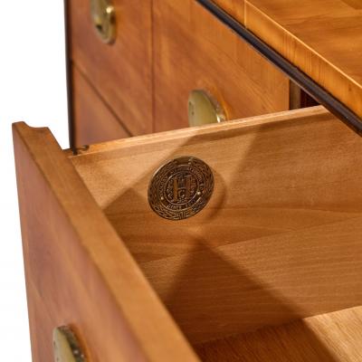  Hickory Manufacturing Co Hickory Manufacturing Mid Century Walnut and Brass Campaign Dresser