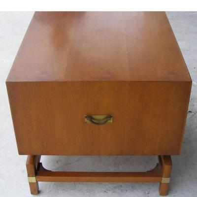  Hickory Manufacturing Company Vintage Mid Century Butternut Side Table Nightstand Hickory Furniture Co