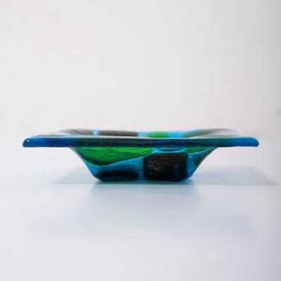  Higgins Glass Studio Earliest Stained Glass Patchwork Dish by Francis Stewart Michael Higgins