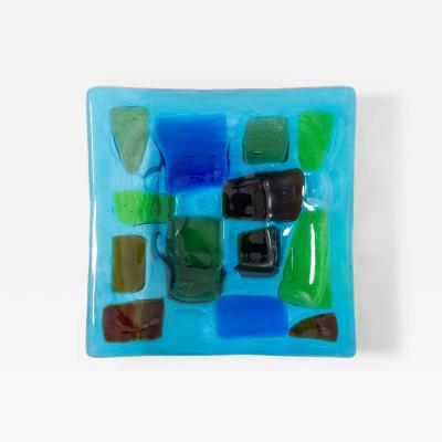  Higgins Glass Studio Earliest Stained Glass Patchwork Dish by Francis Stewart Michael Higgins