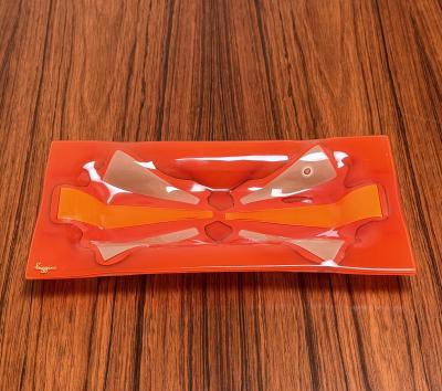  Higgins Glass Studio Mandarin Retangular Tray by Michael Frances Higgins
