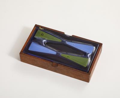  Higgins Glass Studio Violet Green Higgins Glass Top Box