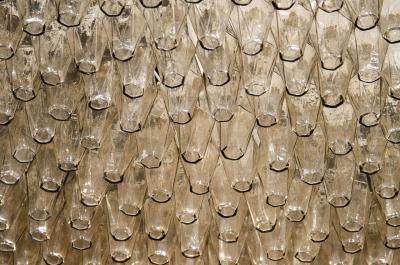  High Style Deco Exquisite Hand Blown Murano Smoked Glass Polyhedral Chandelier