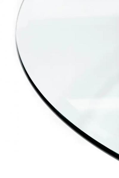  Hill Manufacturing 1970s Hollywood Regency Lucite Tusk and Glass Dining Table