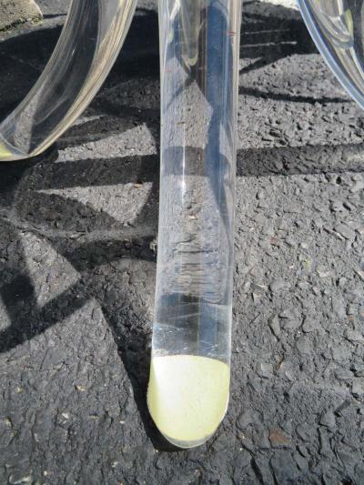  Hill Manufacturing Scrumptious Set 4 Hollywood Regency Swivel Lucite Barstools Hill Manufacturing