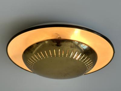  Hillebrand Elegant Mid Century Modern Sconce or Flush Mount by Hillebrand Germany 1950s