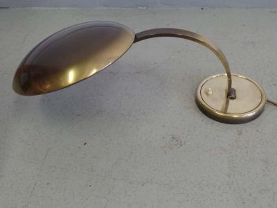 Hillebrand German Mid Century Modern Solid Brass Articulating Bauhaus Desk Lamp