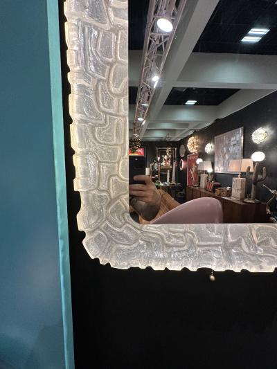  Hillebrand Large Acrylic Illuminated Vanity Mirror