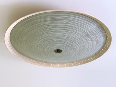  Hillebrand Large Elegant Mid Century Sconce or Flush Mount by Hillebrand Germany 1950s