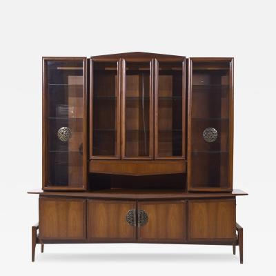  Hobey Helen Baker Helen Hobey Baker Mid Century Walnut Credenza and Hutch