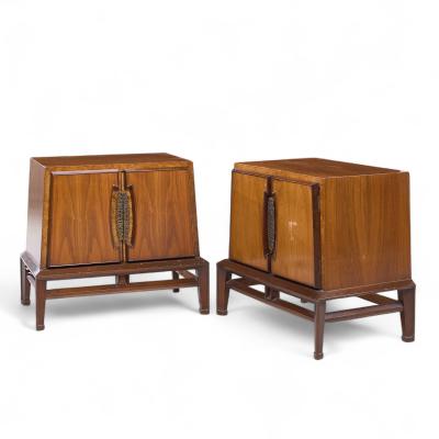  Hobey Helen Baker Helen Hobey Baker Mid Century Walnut Nightstands Pair
