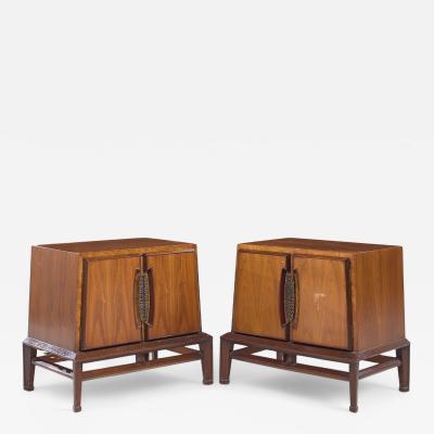  Hobey Helen Baker Helen Hobey Baker Mid Century Walnut Nightstands Pair
