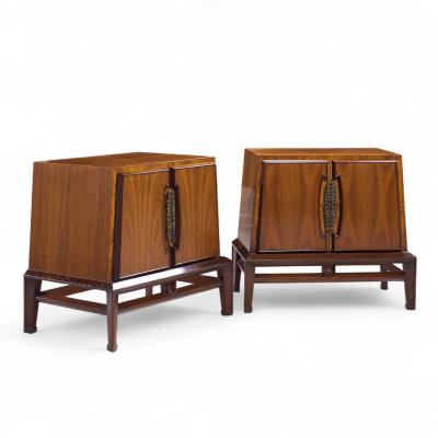  Hobey Helen Baker Helen Hobey Baker Mid Century Walnut Nightstands Pair