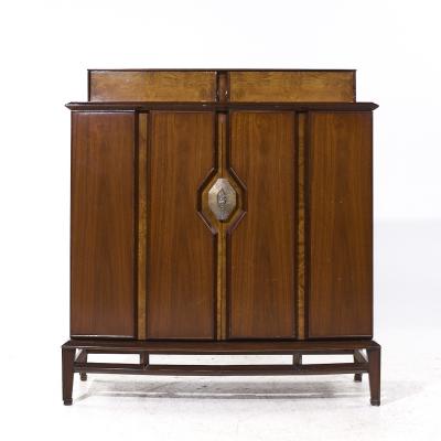  Hobey Helen Baker Helen Hobey Baker Mid Century Walnut and Burlwood Highboy Dresser
