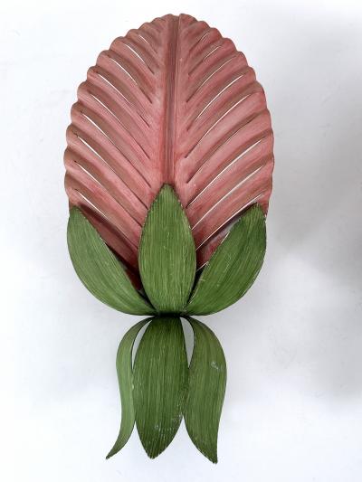  Holl nder Leuchten Set of Two Rare Mid Century Floral Sconces by Holl nder Leuchten Germany 1970s