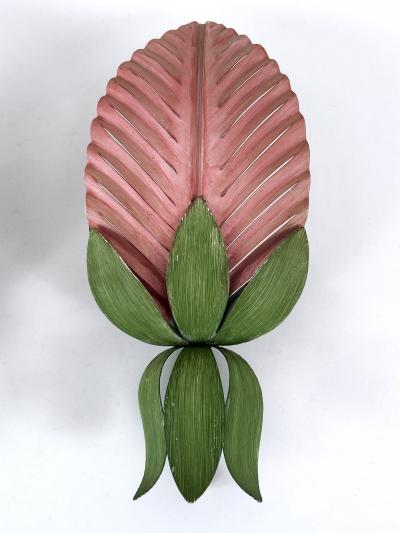  Holl nder Leuchten Set of Two Rare Mid Century Floral Sconces by Holl nder Leuchten Germany 1970s
