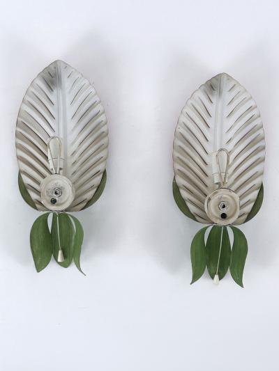  Holl nder Leuchten Set of Two Rare Mid Century Floral Sconces by Holl nder Leuchten Germany 1970s