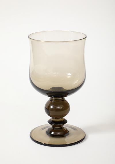  Holmegaard 8 Holmegaard Smoked Wine Water Glasses
