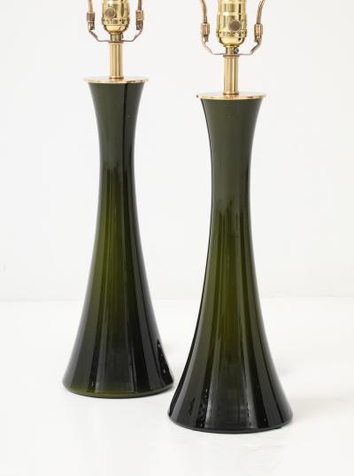  Holmegaard Holmegaard Bergbom Dark Green Glass Lamps
