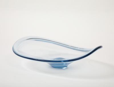  Holmegaard Holmegaard Ice Blue Glass Centerpiece